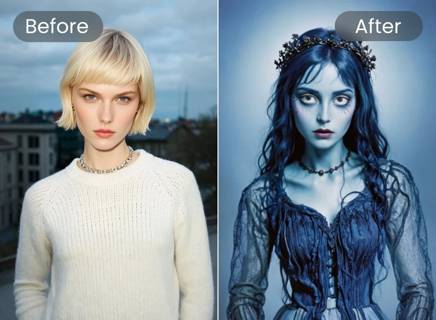 Corpse Bride Makeup